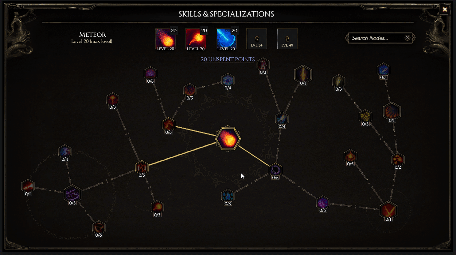 Online Class passive tree and Skill tree for theory crafting.